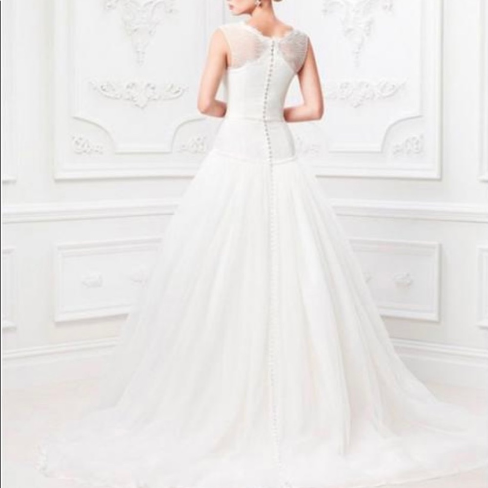 Zac Posen-Truly-Ivory Lace and Tulle Ballgown NWT - Picture 2 of 12